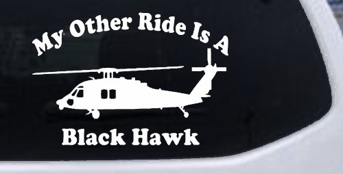 My Other Ride Is A Black Hawk Helicopter Military Car or Truck Window Decal Sticker