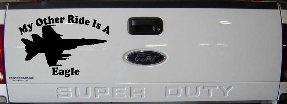 My Other Ride Is A Eagle Military Car or Truck Window Decal Sticker