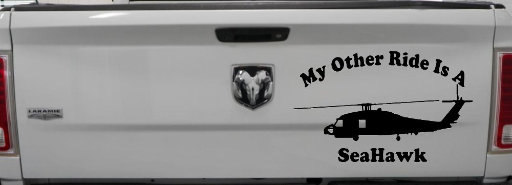 My Other Ride Is A SeaHawk Military Car or Truck Window Decal Sticker