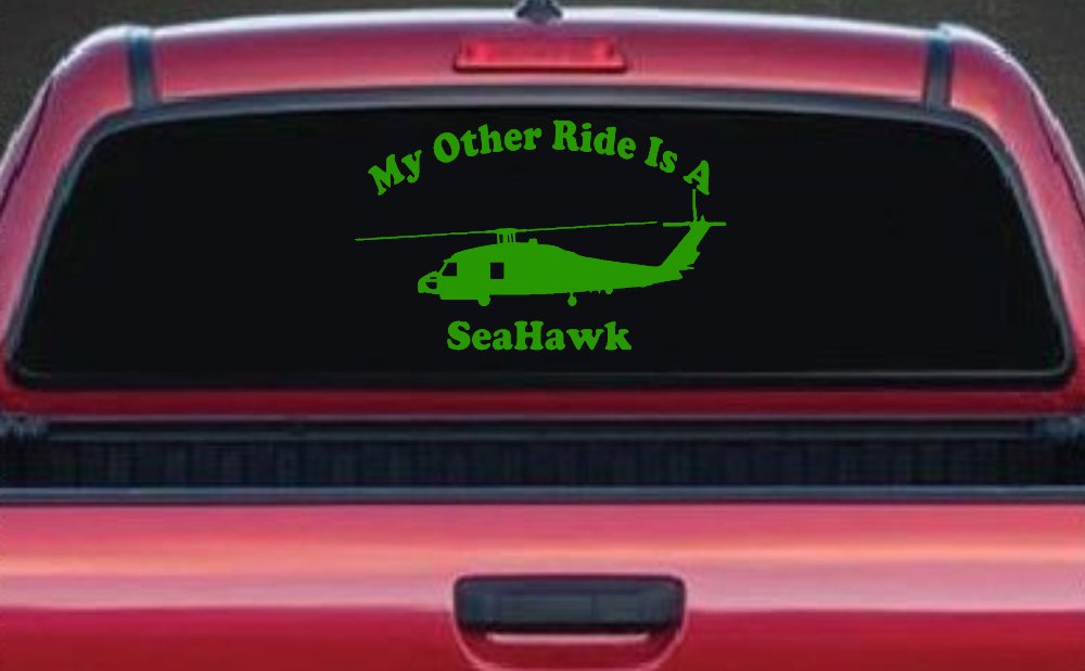 My Other Ride Is A SeaHawk Military Car or Truck Window Decal Sticker
