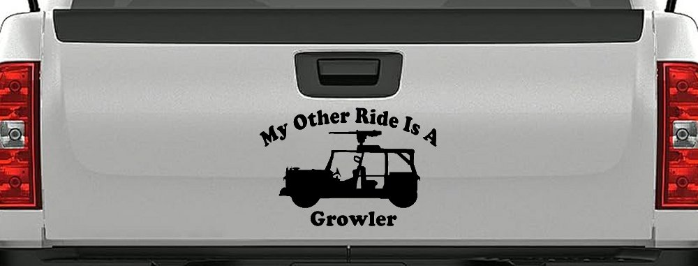 My Other Ride Is A Growler Military Car or Truck Window Decal Sticker