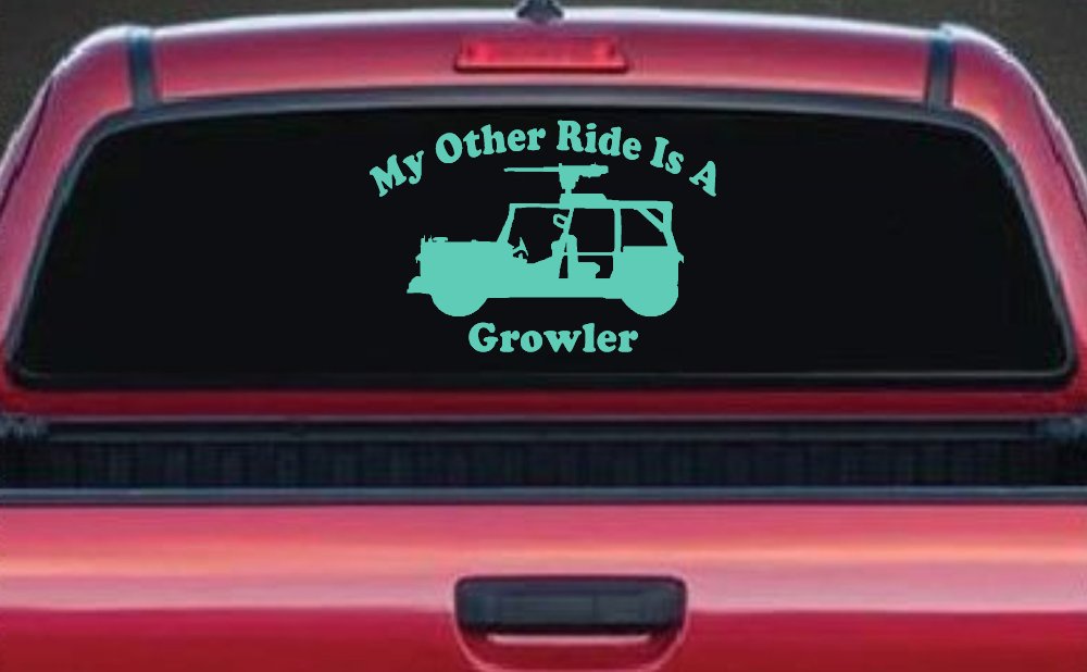 My Other Ride Is A Growler Military Car or Truck Window Decal Sticker