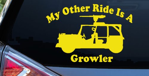 My Other Ride Is A Growler Military Car or Truck Window Decal Sticker