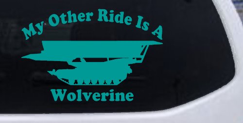 My Other Ride Is A Wolverine Military Car or Truck Window Decal Sticker