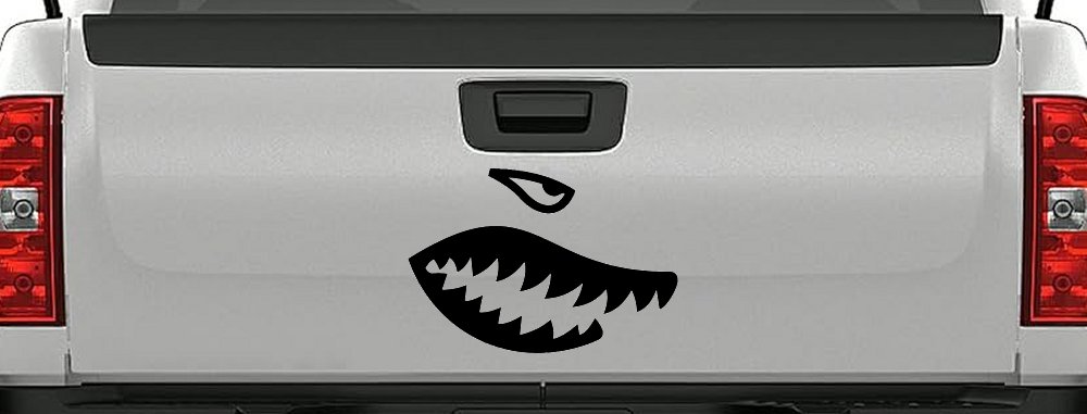 Shark Teeth Military Car or Truck Window Decal Sticker
