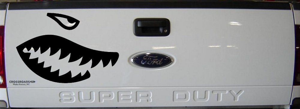 Shark Teeth Military Car or Truck Window Decal Sticker