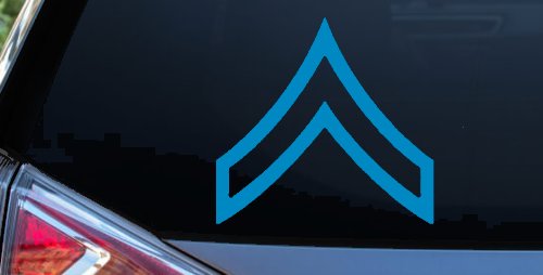 Army Private Military Car or Truck Window Decal Sticker (Blue)