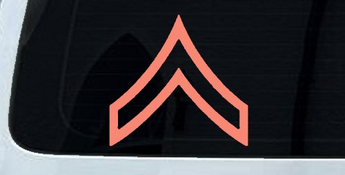 Army Private Military Car or Truck Window Vinyl Decal Sticker (Coral)