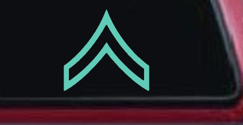 Army Private Military Car or Truck Window Decal Sticker (Mint)