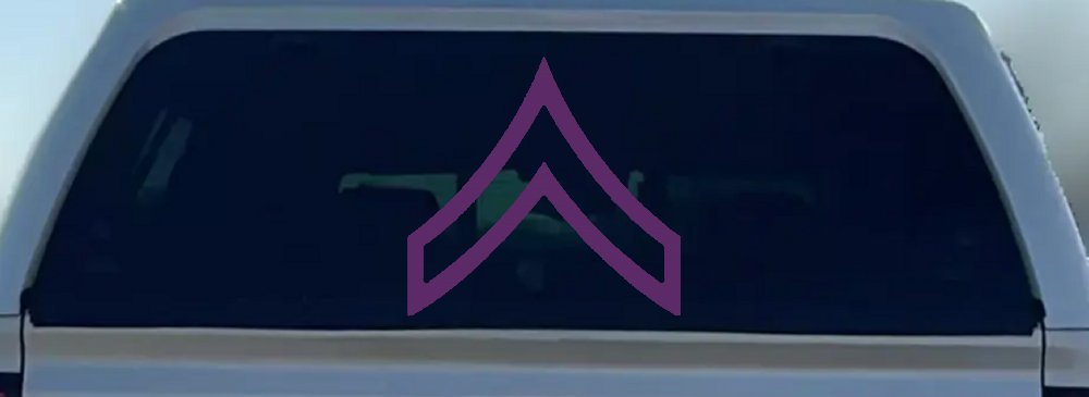 Army Private Military Car or Truck Window Vinyl Decal Sticker (Violet)
