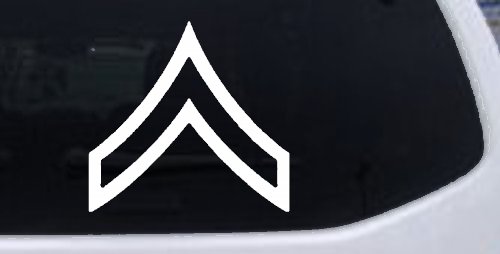 Army Private Military Car or Truck Window Decal Sticker (White)