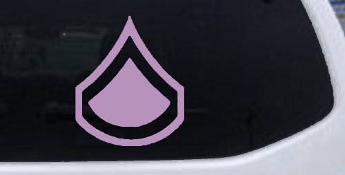 Army Private First Class Military Car or Truck Window Decal Sticker (Lilac)