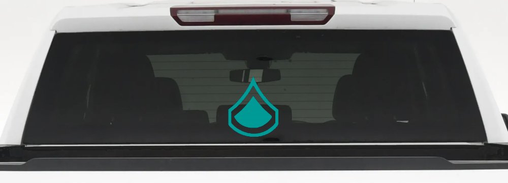 Army Private First Class Military Car or Truck Window Decal Sticker (Turquoise)