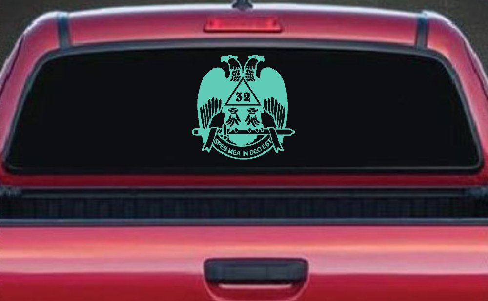 Scottish Rite Wings 32nd Other Car or Truck Window Decal Sticker