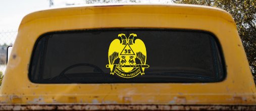 Scottish Rite Wings 32nd Other Car or Truck Window Decal Sticker