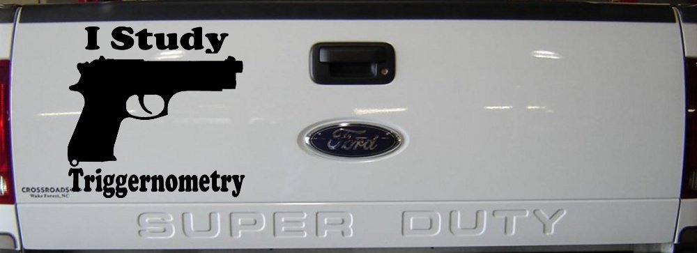 I Study Triggernometry 2nd Amendment Gun Guns Car or Truck Window Decal Sticker