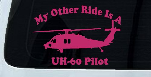 My Other Ride Is A  BlackHawk UH 60 Pilot Military Car or Truck Window Decal Sticker