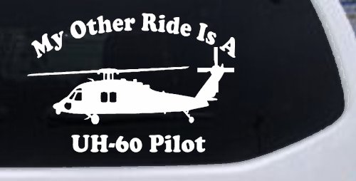 My Other Ride Is A  BlackHawk UH 60 Pilot Military Car or Truck Window Decal Sticker