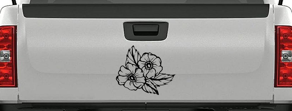 Cherokee Rose Corner Design Flowers And Vines Car or Truck Window Decal Sticker