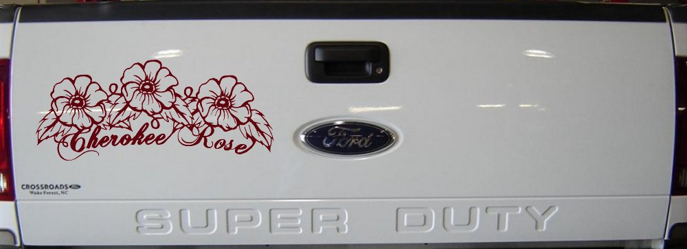 Cherokee Rose Flowers And Vines Car or Truck Window Decal Sticker
