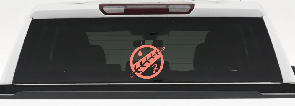 Mandalorian Crest Boba Fett Sci Fi Car or Truck Window Decal Sticker