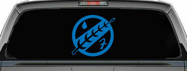 Mandalorian Crest Boba Fett Sci Fi Car or Truck Window Decal Sticker