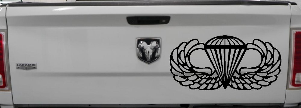 AIRBORNE Wings Military Car or Truck Window Decal Sticker