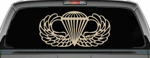 AIRBORNE Wings Military Car or Truck Window Decal Sticker