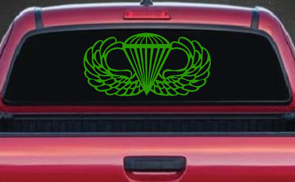 AIRBORNE Wings Military Car or Truck Window Decal Sticker