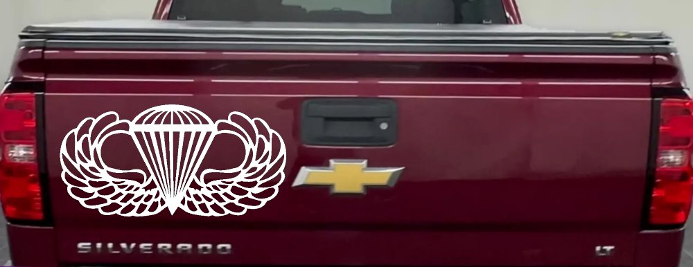AIRBORNE Wings Military Car or Truck Window Decal Sticker