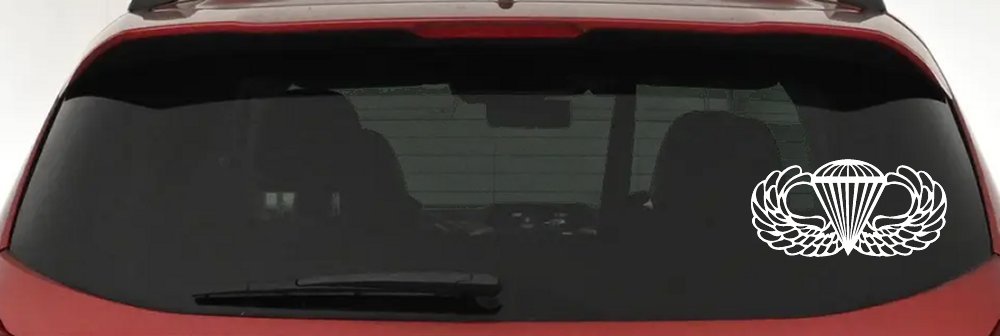 AIRBORNE Wings Military Car or Truck Window Decal Sticker