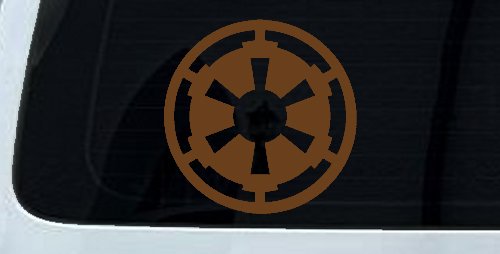 Galactic Empire Emblem Sci Fi Car or Truck Window Decal Sticker (Copper)