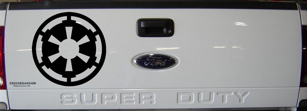 Galactic Empire Emblem Sci Fi Car or Truck Window Decal Sticker