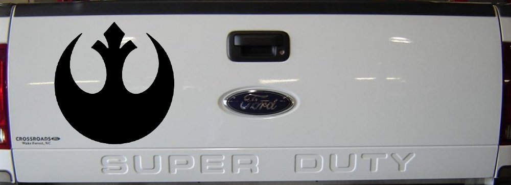 Rebel Alliance Emblem Sci Fi Car or Truck Window Decal Sticker