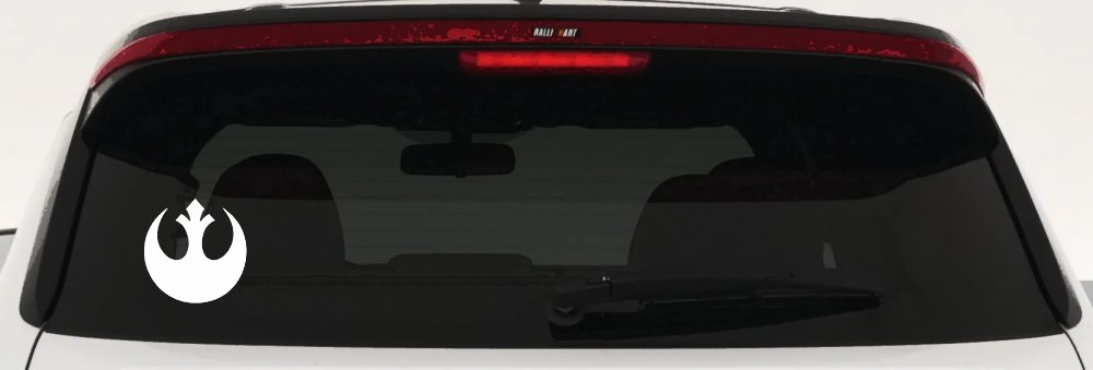 Rebel Alliance Emblem Sci Fi Car or Truck Window Decal Sticker