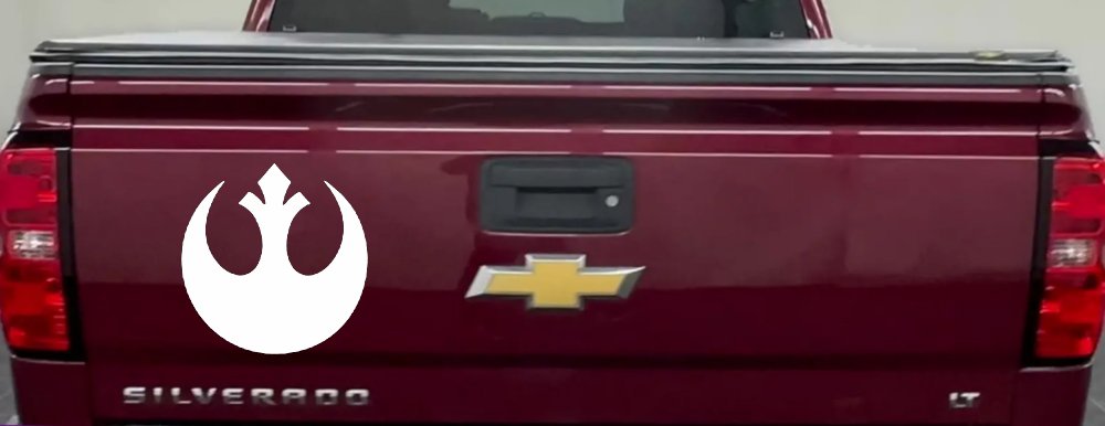 Rebel Alliance Emblem Sci Fi Car or Truck Window Decal Sticker