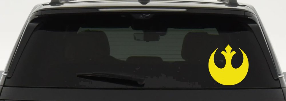 Rebel Alliance Emblem Sci Fi Car or Truck Window Decal Sticker