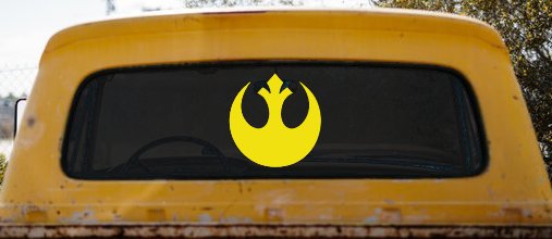 Rebel Alliance Emblem Sci Fi Car or Truck Window Decal Sticker