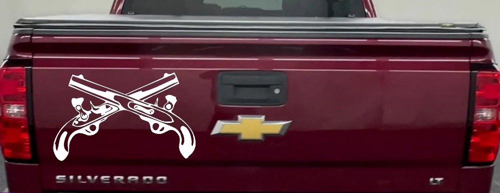 Military Police Cross Pistols Military Car or Truck Window Decal Sticker