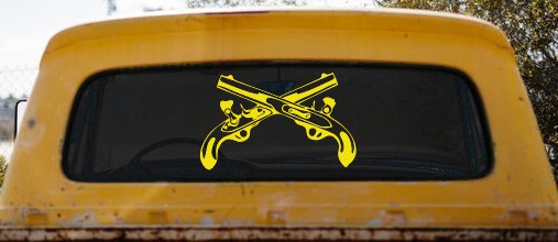 Military Police Cross Pistols Military Car or Truck Window Decal Sticker