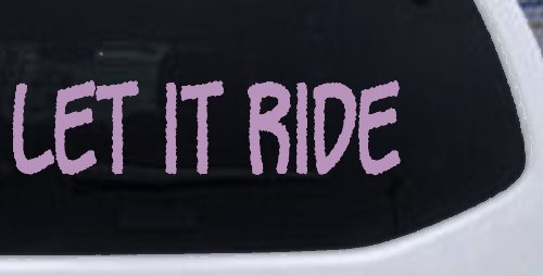 Let It Ride Off Road Car or Truck Window Decal Sticker (Lilac)