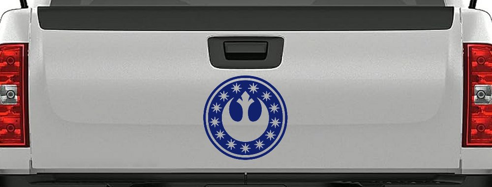 New Republic Emblem Sci Fi Car or Truck Window Decal Sticker