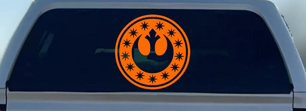 New Republic Emblem Sci Fi Car or Truck Window Decal Sticker