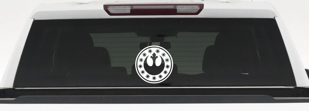 New Republic Emblem Sci Fi Car or Truck Window Decal Sticker