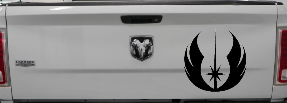 Jedi Order Emblem Sci Fi Car or Truck Window Decal Sticker