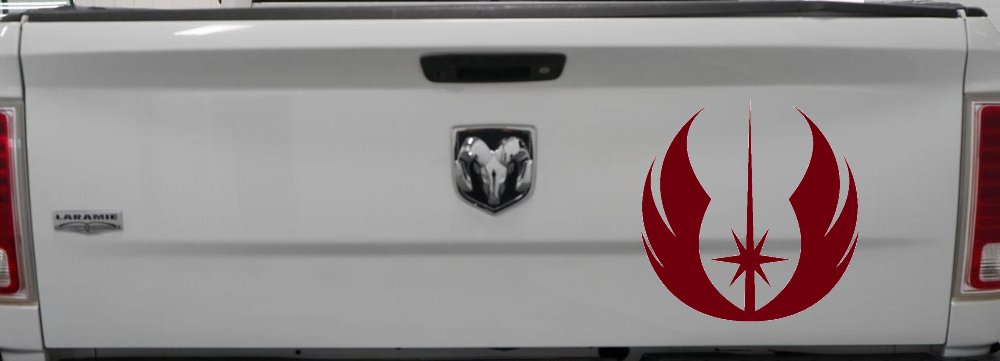 Jedi Order Emblem Sci Fi Car or Truck Window Decal Sticker