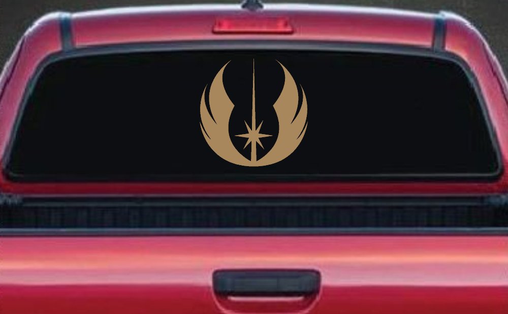 Jedi Order Emblem Sci Fi Car or Truck Window Decal Sticker