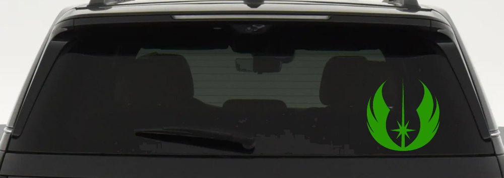 Jedi Order Emblem Sci Fi Car or Truck Window Decal Sticker