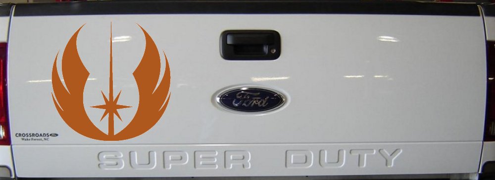 Jedi Order Emblem Sci Fi Car or Truck Window Decal Sticker