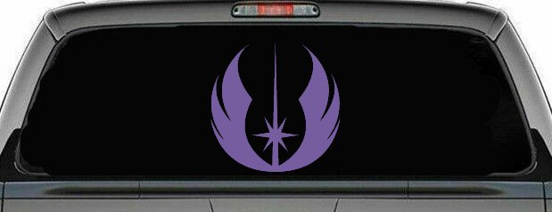 Jedi Order Emblem Sci Fi Car or Truck Window Decal Sticker